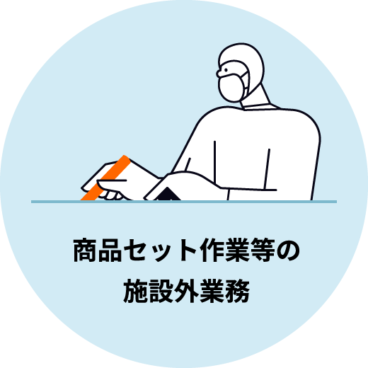 商品セット作業等の施設外業務